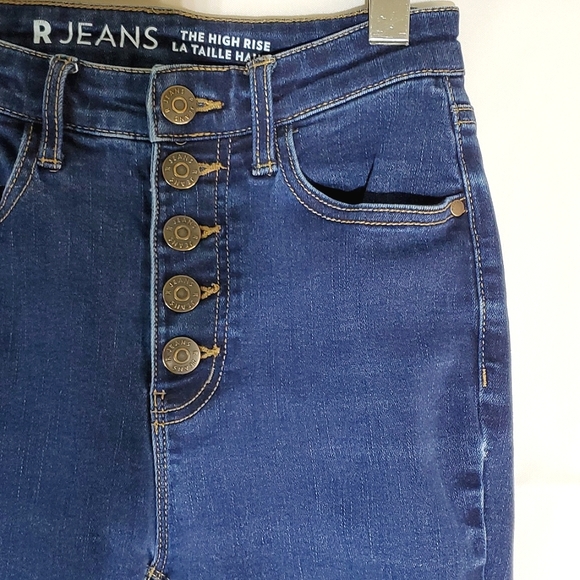 R Jeans High Rise, Medium Wash, Skinny Jeans - Size 24 - Picture 3 of 15